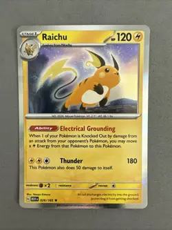 Pokemon TCG * Scarlet & Violet 151 * 026/165 Raichu Rare * FRESH PK - Image 1