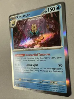 Pokemon TCG * Scarlet & Violet 151 * 139/165 Omastar Rare * HOLO * Fresh Pack - Image 2