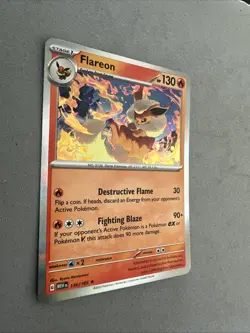 Pokemon TCG * Scarlet & Violet 151 * 136/165 Flareon Rare * HOLO * FRESH PK - Image 2