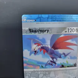 Pokemon TCG NFC Error Miscut Skarmory 142/197 Reverse Holo Obsidian Flames - Image 4