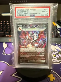 2024 POKEMON PAF EN-PALDEAN FATES SPECIAL ILLUSTRATION RARE CHARIZARD EX PSA 8 - Image 1