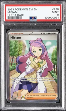 2023 POKEMON SVI EN-SCARLET & VIOLET ULTRA RARE #238 MIRIAM PSA 9 - Image 1