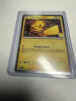 Pikachu 51/162 Stamped 2026 Pokemon Day 30th Anniversary Promo TCG + Coin - Image 2