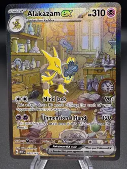 Pokemon TCG Alakazam ex 201/165 Special Illustration Rare Scarlet & Violet 151 - Image 1