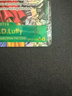 One Piece English #OP13-118 Monkey D Luffy Manga Alternate Art Secret Rare - Image 2