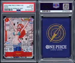 2024 One Piece PRB01 EN Manga Alternate Art #016 Nami PSA 10 GEM MINT - Image 3