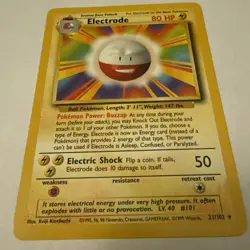 POKEMON ELECTRODE VINTAGE WOTC BASE SET NON-HOLO #21/102 NINTENDO RARE CARD LP - Image 4