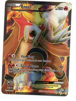 Entei Ex 103/108 Full Art Rare Black & White Dark Explorers Pokemon Card - Image 1