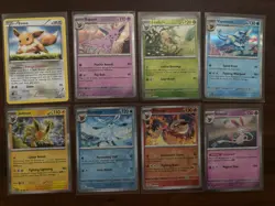 Pokemon TCG 8 Card Lot Eeveelutions Mixed - MP/NM - Image 1