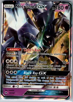 Necrozma GX 63/147 SM - Burning Shadows - Pokemon Card - NM - Image 1