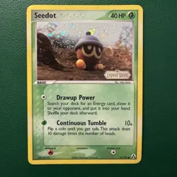 Seedot 61/92 Stamped Legend Maker Reverse Holo Pokemon TCG Card — Well Preserved - Image 1