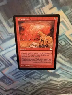 MTG Foil Firestorm EX/LP+ Weatherlight - Image 3