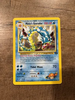 Pokemon TCG Misty's Gyarados Holo Rare Gym Challenge 13/132 Unlimited Edition - Image 1