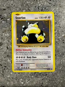 Pokemon TCG Cards Snorlax XY179 Black Star Promo Holo EXC - Image 1