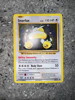 Pokemon TCG Cards Snorlax XY179 Black Star Promo Holo EXC - Image 3