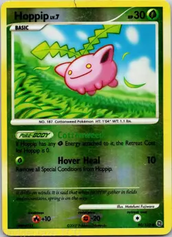 Hoppip 90/132 Common Secret Wonders Pokemon Reverse Holo MP - Image 1