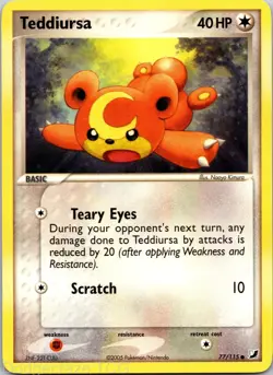 Teddiursa 77/115 Common Unseen Forces Pokemon NM - Image 1