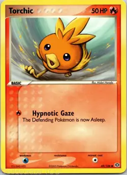 Torchic 69/106 Common Emerald Pokemon NM - Image 1