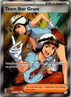 Team Star Grunt 242/198 Ultra Rare Scarlet & Violet Pokemon NM - Image 1