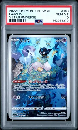 2022 POKEMON JPN SWORD & SHIELD VSTAR UNIVERSE #183 FULL ART/MEW PSA 10 - Image 1
