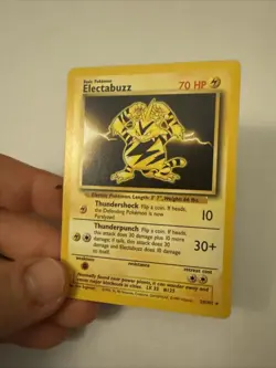 1999 Pokemon Electabuzz base Set #20 Non-Holo Rare LP TCG Nintendo - Image 1