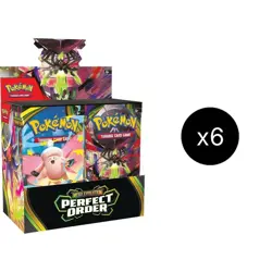 Pokemon Mega Evolution Perfect Order Booster Box Case of 6 Sealed ships 3-27 - Image 1