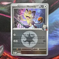 Pokemon TCG Team Rocket's Meowth Ascended Heroes Energy Symbol Holo 161/217 - Image 1