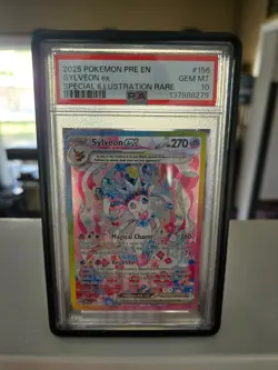 PSA GEM MT 10 2025 POKEMON PRE EN SYLVEON ex SPECIAL ILLUSTRATION RARE - Image 1