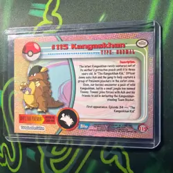 Pokemon - Topps 1999 - #115 Kangaskhan- Non Holo - Blue Logo - Image 2