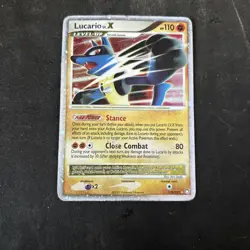 Pokemon TCG MP Lucario LV.X 122/123 Mysterious Treasures Holo - Image 1