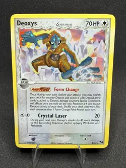 (NM/LP) Deoxys Delta Species Holo 2/17 POP Series 4 Promo Rare Vintage Pokemon - Image 1