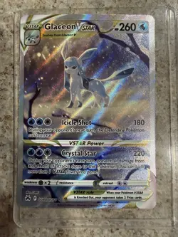Glaceon VSTAR ⭐ GG40/GG70 Holo Crown Zenith Galarian Gallery Pokemon NM - Image 1