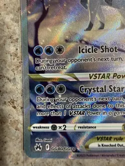 Glaceon VSTAR ⭐ GG40/GG70 Holo Crown Zenith Galarian Gallery Pokemon NM - Image 5