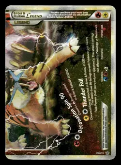 Entei & Raikou LEGEND 90 & 91/95 HGSS Unleashed UL Holo MP - Image 2