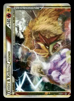 Entei & Raikou LEGEND 90 & 91/95 HGSS Unleashed UL Holo MP - Image 4