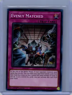 Yugioh 25th Anniversary Rarity Collection #RA01-EN074 Evenly Matched NM - Image 1