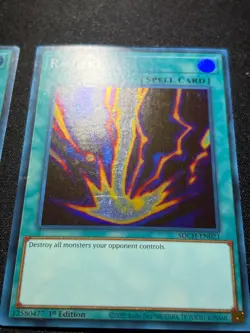 2x Raigeki SDCH-EN021 Super Rare Yugioh Spirit Charmers Lot Played MP/HP - Image 2