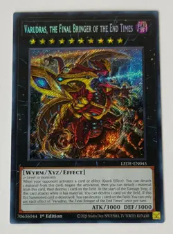 Yu-Gi-Oh! Varudras, the Final Bringer of the End Times (LEDE-EN045) Secret Rare - Image 1