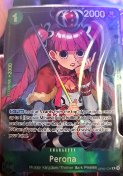 One Piece Perona OP09-034 Trading Card Game CCG TCG Sealed - Image 1