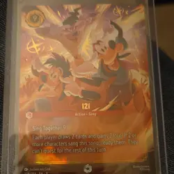 Disney Fabled I2I Enchanted Action Song Card #121 Goofy Max Lorcana TCG - Image 1