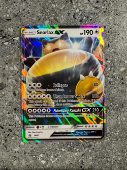 Pokemon TCG Cards Snorlax GX SM05 Black Star Promo Holo NM (Regular Size) - Image 1