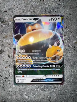 Pokemon TCG Cards Snorlax GX SM05 Black Star Promo Holo NM (Regular Size) - Image 3
