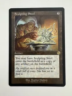 Sculpting Steel Retro Frame MTG Magic the Gathering Card NM Near Mint BRR - Image 1