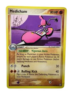 2007 EX - Power Keepers TCG Card #34 Medicham Pokemon - Image 1