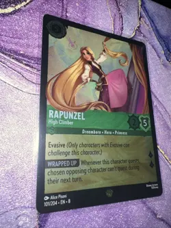 Disney Lorcana TCG Rapunzel High Climber 101/204, Reign of Jafar Legendary Card - Image 3