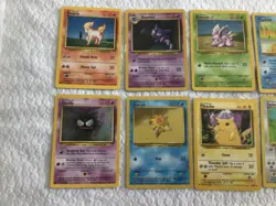Lot Of 10 Vintage Non-Holo Pokemon Cards Includes Pikachu - No Duplicates - NICE - Image 2