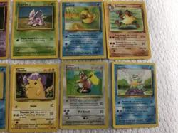 Lot Of 10 Vintage Non-Holo Pokemon Cards Includes Pikachu - No Duplicates - NICE - Image 3
