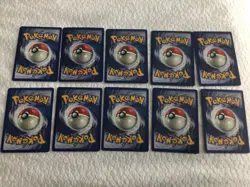 Lot Of 10 Vintage Non-Holo Pokemon Cards Includes Pikachu - No Duplicates - NICE - Image 4