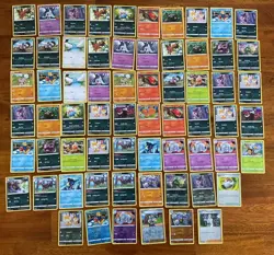 Lot of 64 - Pokemon TCG Cards - 2020 Champions Path - 9 Reverse Holos - Image 1