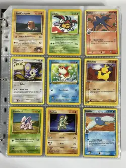 Pokemon Card Collection VTG Binder Holo Rare 1st E-Reader WoTC Magneton Meowth - Image 5